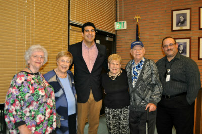 group photo with elderly people