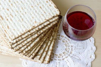 Passover Matzoh and Wine Thumb