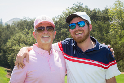 Golf co chair david feldman and son