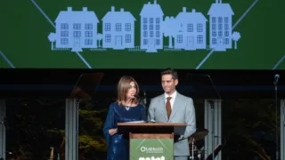 Event hosts Susan Hirsch-Wohl and Josh Flagg