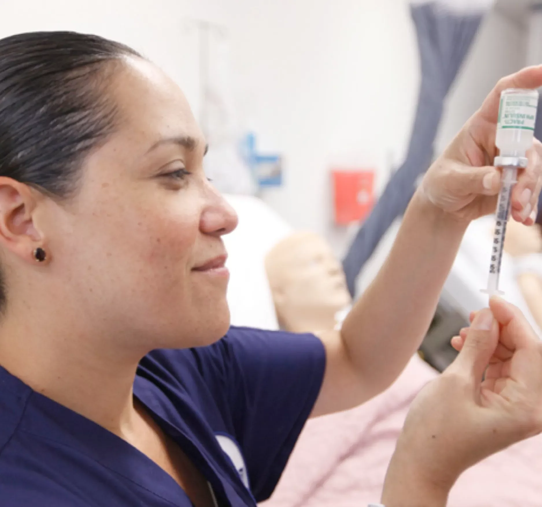 Nurse with syringe