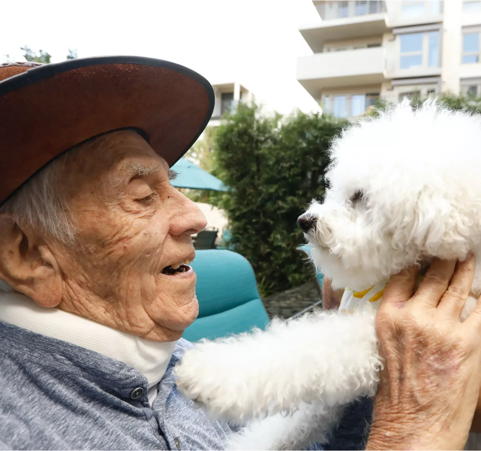 Woman with dog